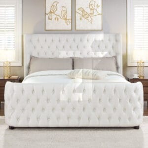 Jennifer Brooklyn Tufted Headboard Bed