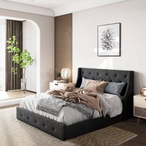 Serene Button Tufted Bed