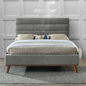 Light grey bed