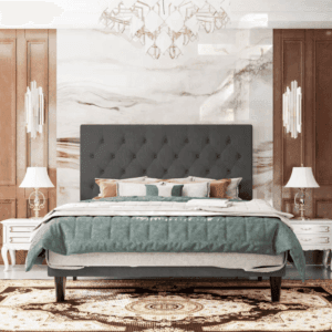 Faux Leather Upholstered Bed