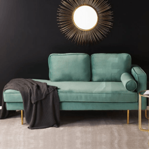 Right Hand Velvet Chaise Lounge