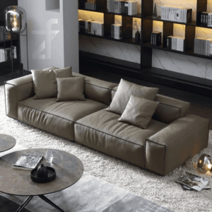 Tuxedo Genuine Leather Sofa