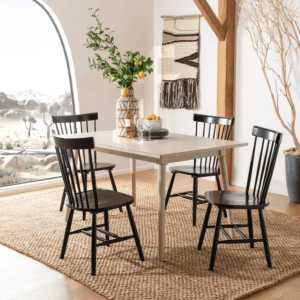 SAFAVIEH Black Spindle-back Dining Chairs