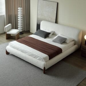 Platform Bed | Boucle Bed
