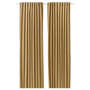 Beige-yellow tone curtains