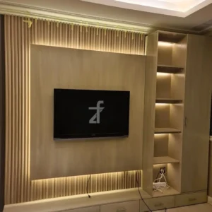 TV unit and wall panel combo