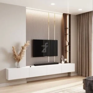 TV unit and wall panel combo