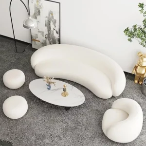 Modern Curved Sofa Couch 180x88cmx75cm