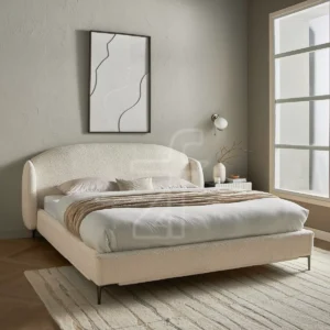 Aria Curved Upholstered Bed Frame
