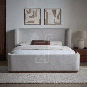 Noor Contemporary Wingback Bed