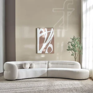 Aria Curved Modern Sofa