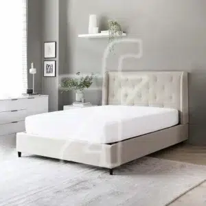 Luna Tufted Wingback Bed
