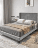 Channel Tufted bed | Inspires Dreams in UAE – Zohaib Furniture