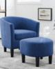 Jazouli Barrel Armchair with ottoman | Bring Royalty to new Heights in UAE – Zohaib Furniture