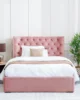 Corinthia 180x200 King Upholstered Bed with Hydraulic Storage - Rose in UAE – Zohaib Furniture