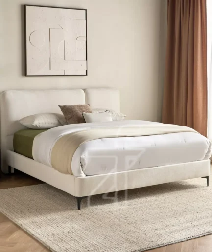 Luxe upholstered bed