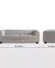 Harper Modern 3 Seater Sofa – Soft-Touch & Timeless Comfort in UAE – Zohaib Furniture