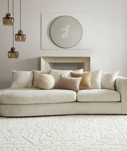 Blake Curved Arm Scatter Back Soft Sofa