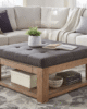 Lennon Square Storage Ottoman Coffee Table | The Supreme in Living Room Furniture in UAE – Zohaib Furniture