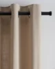 Natural Linen Look Lined Eyelet Curtains in UAE – Zohaib Furniture