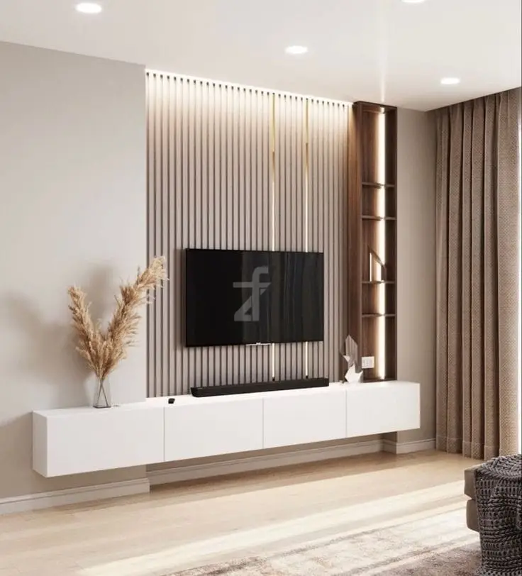 TV unit and wall panel combo-1.webp TV unit and wall panel combo