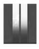 Waterloo 4 Door Wardrobe with 2 Mirrors in UAE – Zohaib Furniture