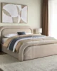 Curve Upholstered Bed – Modern Rounded Headboard Bed in UAE – Zohaib Furniture