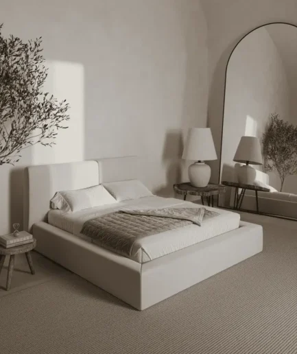 Zinovia Light Beige Bed