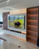 Modern TV Wall Unit with LED Backlit Shelves in UAE – Zohaib Furniture