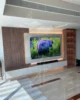 Modern TV Wall Unit with LED Backlit Shelves in UAE – Zohaib Furniture