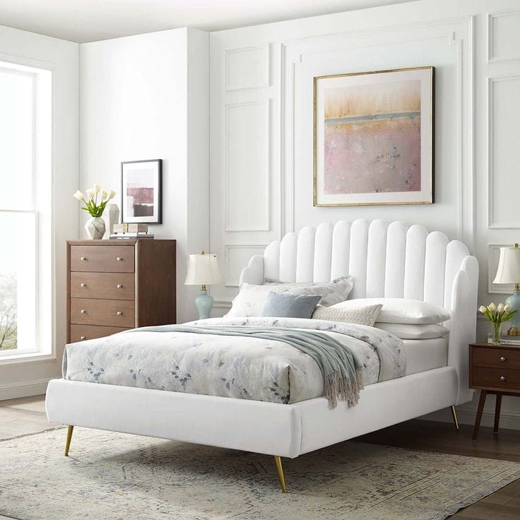 Modway-Lana-White-Finish-Performance-Velvet-Wingback-Platform-Bed-2-1.jpeg Modway Lana Platform Bed