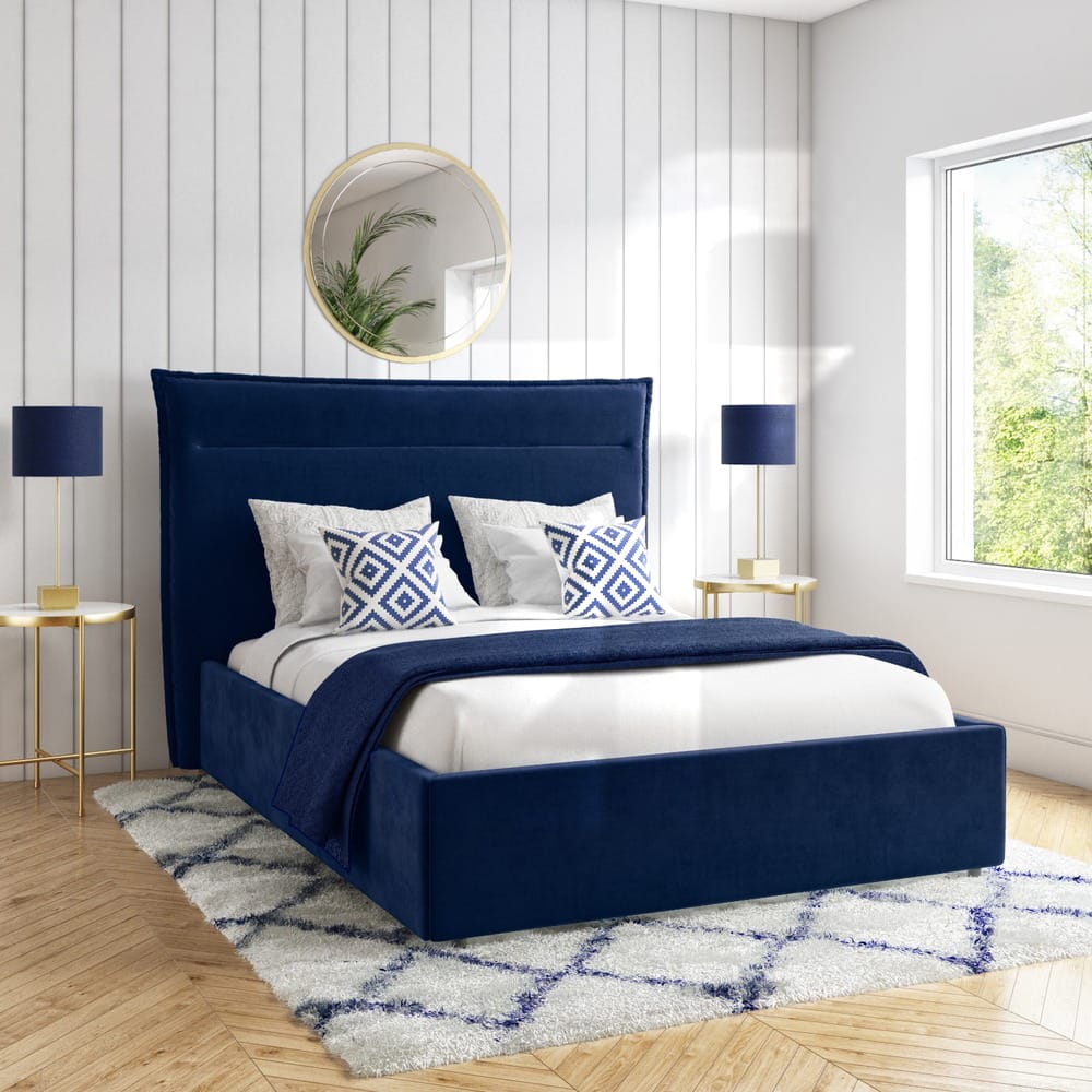 Navy-Blue-Velvet-bed-with-Cushioned-Headboard-1.jpg Maddox Velvet bed