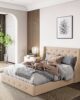 Serene Button Tufted Bed | Rejuvenating Warmth in UAE – Zohaib Furniture
