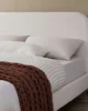 Riley Boucle Queen Bed in Cream in UAE – Zohaib Furniture