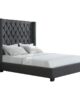 Charcoal upholstered bed | The Black Bliss in UAE – Zohaib Furniture