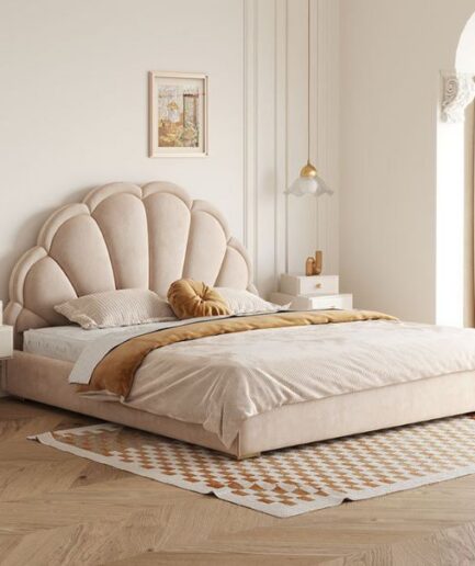 King Size Velvet Bed
