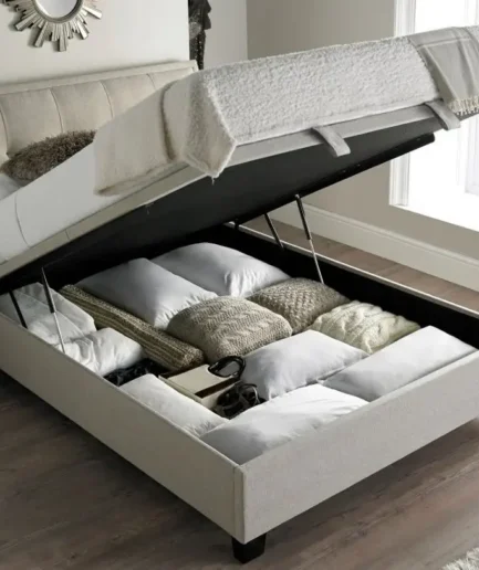 Fabric Ottoman Storage Bed