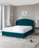 New Noelle Dark Teal Velvet Bed: Sophisticated Elegance and Comfort in UAE – Zohaib Furniture