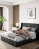Serene Button Tufted Bed | Rejuvenating Warmth in UAE – Zohaib Furniture