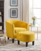 Jazouli Barrel Armchair with ottoman | Bring Royalty to new Heights in UAE – Zohaib Furniture
