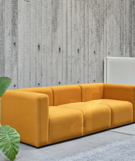 Safina Modular 3-Seater Velvet Sofa