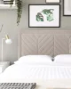 Chevron Dream Bed – Transform Your Bedroom with This Stunning Upholstered Designer Bed in UAE – Zohaib Furniture