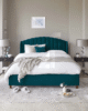 New Noelle Dark Teal Velvet Bed: Sophisticated Elegance and Comfort in UAE – Zohaib Furniture