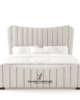 Luxurious Upholstered Bed Frame with Premium Fabric in UAE – Zohaib Furniture