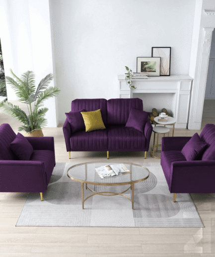 Loveseat Velvet Sofa