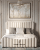 Luxurious Upholstered Bed Frame with Premium Fabric in UAE – Zohaib Furniture