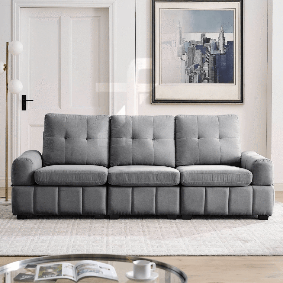 The Supreme Modern Tufted Sofa With Storage Space In UAE
