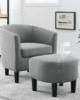 Jazouli Barrel Armchair with ottoman | Bring Royalty to new Heights in UAE – Zohaib Furniture
