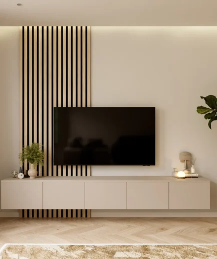Hugo 250 cm TV Unit | Wandmeubel Turin Cashmere