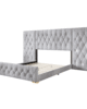 CraftPorch Luxurious Bed with Wall Panels in UAE – Zohaib Furniture